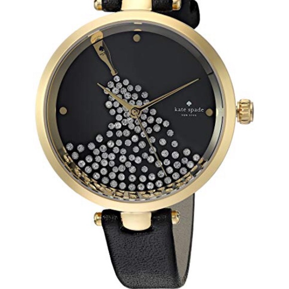 kate spade Accessories - 🖤Kate Spade ♠️Champagne Black Leather Watch
